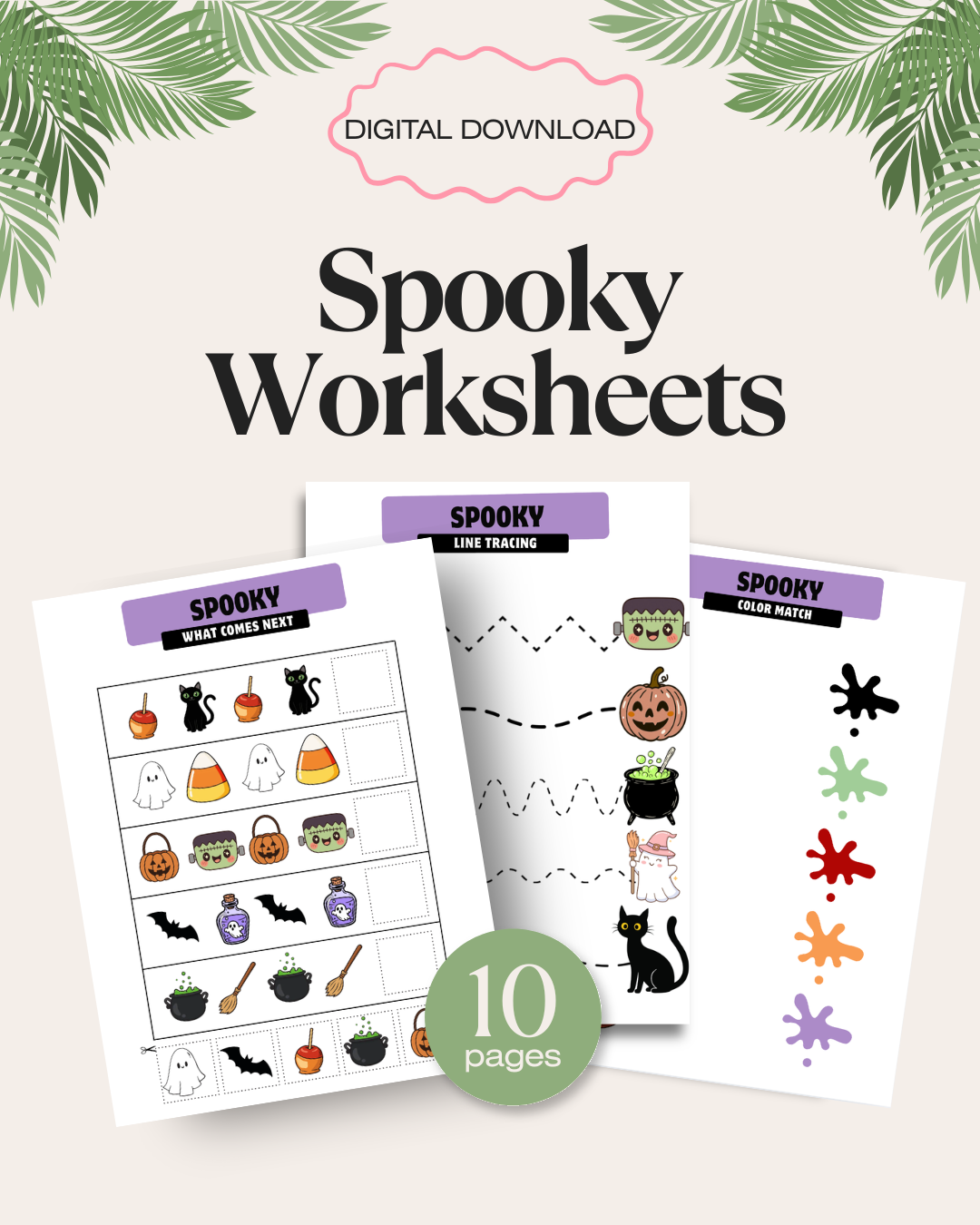 Spooky Worksheets