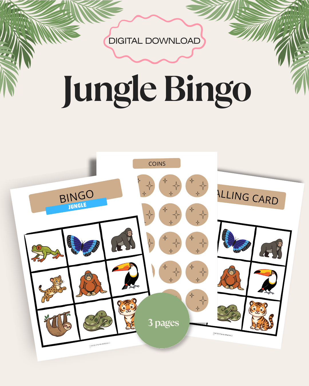 Jungle Bingo Game
