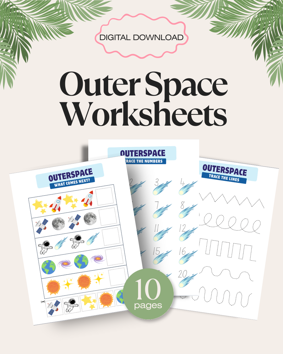 Outer Space Worksheets